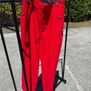 Zara Bold Red Pants